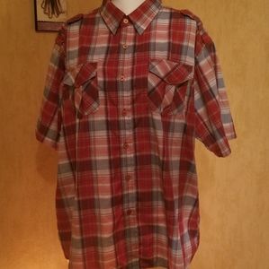 Swiss Cross Men Button Down Shirt